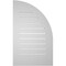 Ekena Millwork Quarter Round Top Left Surface Mount PVC Gable Vent w/ 3-1/2"W x 1"P Standard Frame, 22"W x 36"H GVPQL22X3601SF - alternate 5